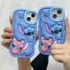 Stitch Kabartma Silikon Telefon Kılıfı